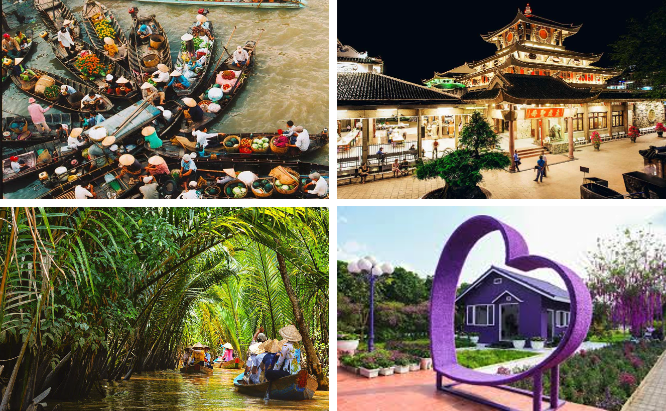 Sai Gon – Chau Doc – Ben Tre – Can Tho – Noi Market (3D2N)