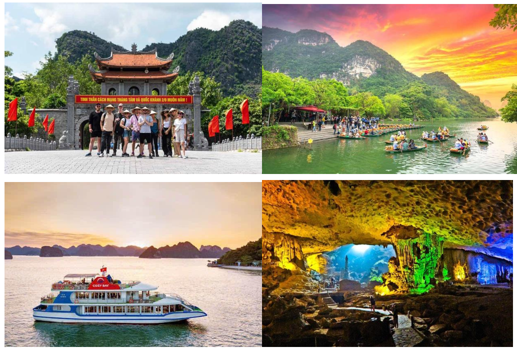 Hoa Lu – Trang An/Tam Coc – Mua Cave – Ha Long Bay(2D1N)